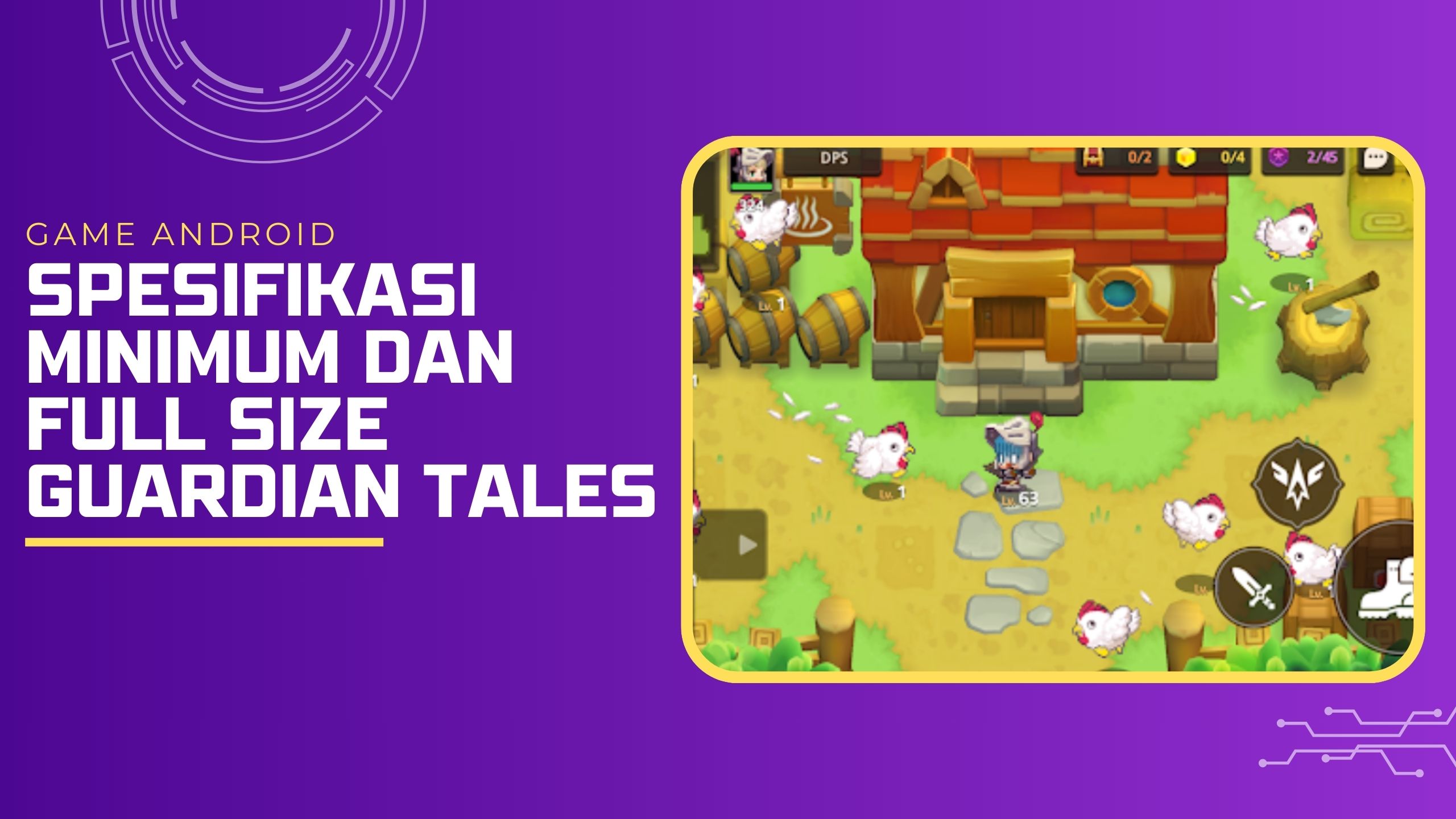 Spesifikasi Minimum Dan Full Size Guardian Tales